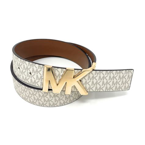 michael kors reversible signature leather belt|Michael Kors reversible belt women's.